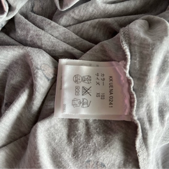 ACNE Studios sz XS Gray Short Sleeve Tshirt Standard Hearts AW12 Loose Fit - Picture 13 of 16